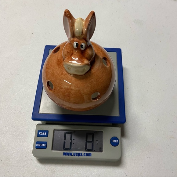 Cartoon Vtg Brown Horse Tea Light Holder Ceramic Folk art Equestrian Home Candle - Picture 3 of 14